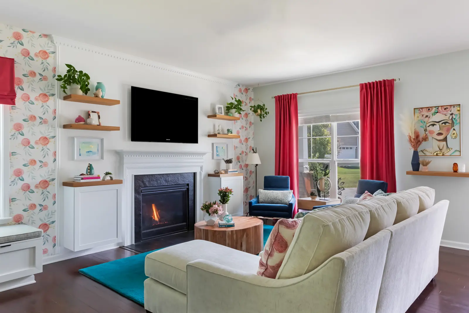 Color Everywhere Living Room