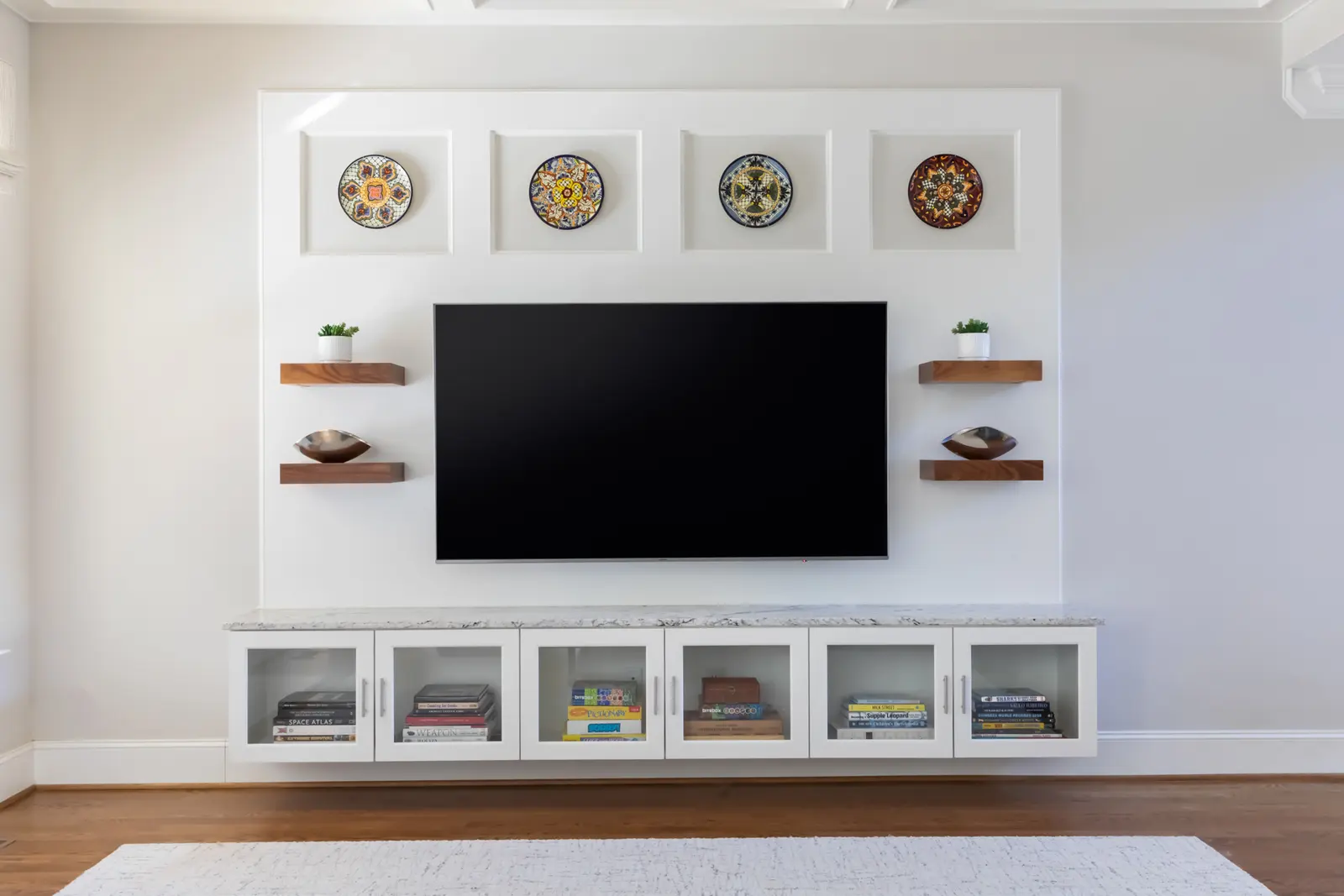 Custom Made Living Room Media Wall
