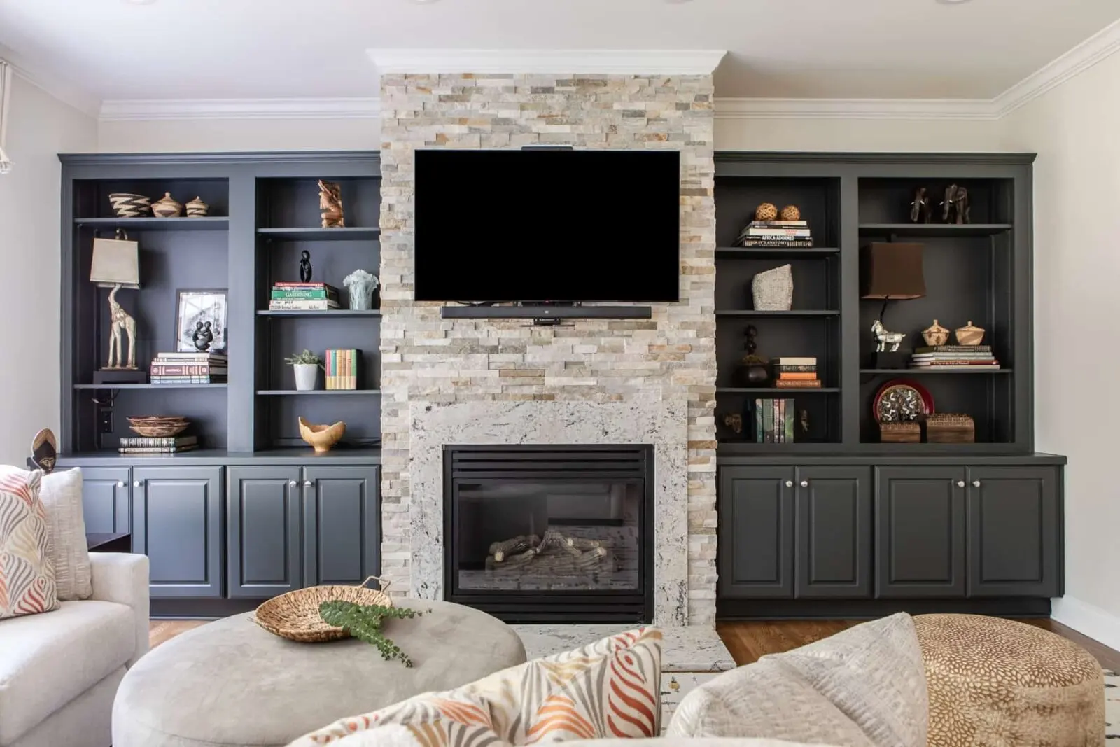 Transitional Family Room